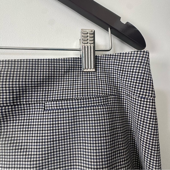 Banana Republic Plaid Blue Cream Black Pencil Suit Skirt Size 14 - Picture 4 of 11